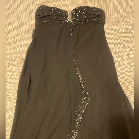 Alfred Angelo long strapless evening gown. Sweetheart neckline w/ rhinestones. - Picture 1 of 7